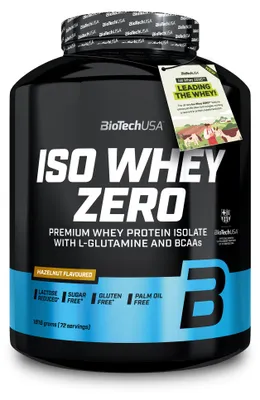 Produktbild von BioTech Iso Whey Zero 1816g - Haselnuss