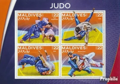 Produktbild von Briefmarken Malediven 2016 Mi 6399-6402 Kleinbogen (kompl. Ausg.) postfrisch Judo