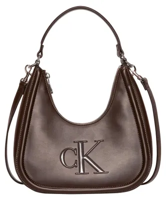 Zdjęcie produktu dla Calvin Klein Lv04f3561g Bold Ck Small Crescent B Brązowy