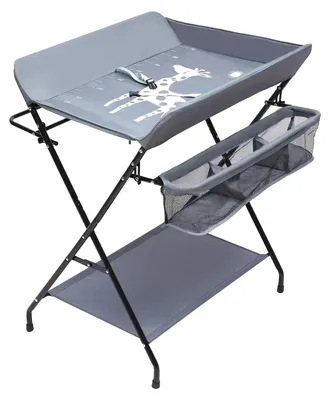 Produktbild von Wickeltisch, tragbares Design, sichere Aufbewahrungsmöglichkeiten, Blau