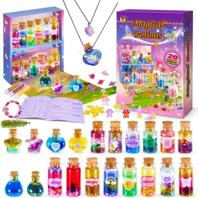 Immagine prodotto di Kit per attività creative per bambine dai 6 ai 10 anni, tema: pozioni magiche, ideale per bambini
