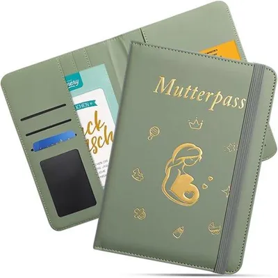 Produktbild von Famanu Dokumentenmappe aus Kunstleder für Mutterpass - 8 Fächer zur Aufbewahrung