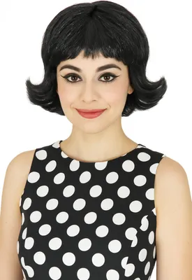 Produktbild von schwarze 60er Jahre Damen Perücke