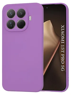 Zdjęcie produktu dla Techsuit - silikonowe etui SoftFlex do Xiaomi 15T Pro – fioletowe