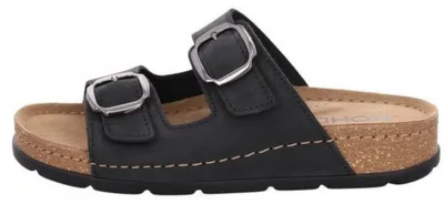 Produktbild von Rohde Nubuk schwarz Pantolette Schwarz in Gr. 36