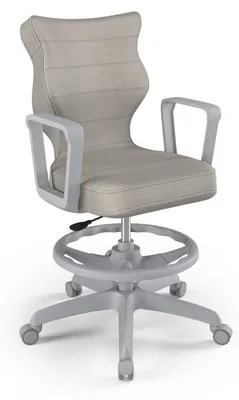 Produktbild von Jugend-Wachstumsstuhl Ergonomischer Schreibtischstuhl Für Körpergrösse 159-188 Cm, Norm Grau Monolith 03, Mit Fussstütze