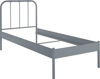 Produktbild von Ariel | Bett 90 cm Grau Metall
