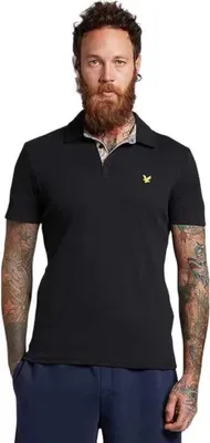 Produktbild von Lyle & Scott Contour Placket Kurzarm-poloshirt Schwarz M Herren Schwarz M
