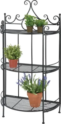 Produktbild von Esschert Design Etagere halbrund faltbar; BPH88; 59,5x30,0x114,5 cm