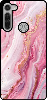 Produktbild von Smartphonica Telefon Fall geeignet für Motorola Moto G8 Power mit Marmor-Druck - TPU zurück Abdeckung Fall Marmor-Design - Pink
