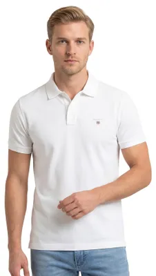Produktbild von Gant Pique (XL), Polohemd, Erwachsener, Männlich, Weiß, White, Einfarbig