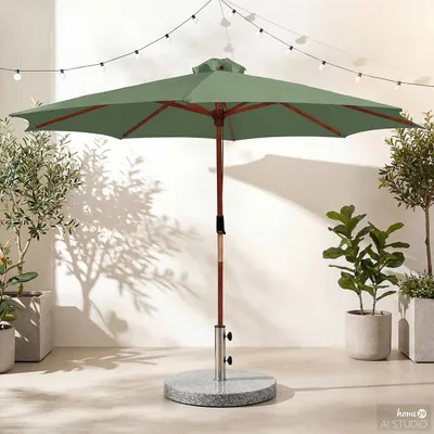 Produktbild von home24 Sonnenschirm - Grau