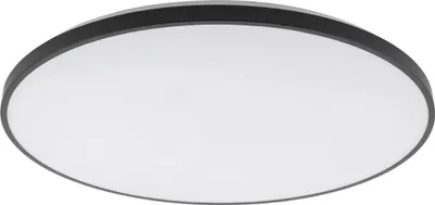 Produktbild von LED Deckenleuchte Metall D: 64.2 cm rund IP44 Schwarz Weiß 4000 K neutralweiß 5900 lm Modern