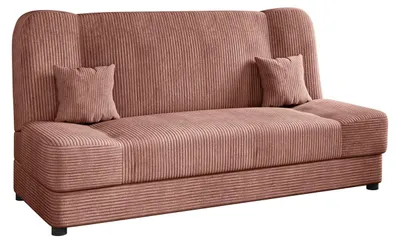 Produktbild von MIRJAN24 Schlafsofa Jonas Cord, Schlaffunktion und Bettkasten, Stilvoll Polstersofa (Farbe: Poso 29)