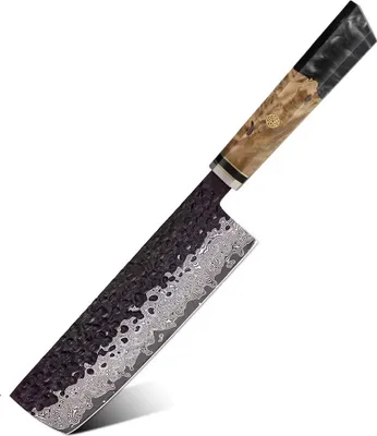 Produktbild von Damast Küchenmesser Airi - Elegantes Nakiri aus VG-10 Stahl KP37323