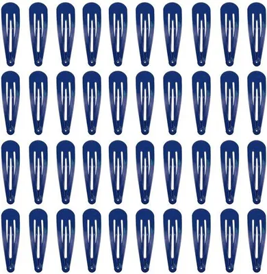 Produktbild von 40 marineblaue Metallhaarspangen 5,1 cm