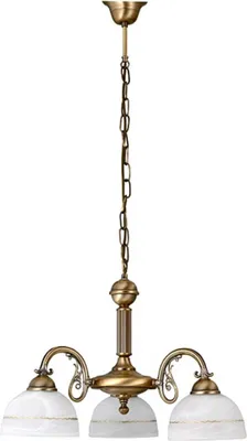 Produktbild von Rabalux 8813 Kronleuchter 3 Spots Flossi, E27, bronze-silber-weiß, rund, Klassisch, ø540mm