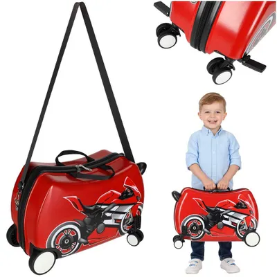 Zdjęcie produktu dla Dziecięca walizka podróżna na kółkach, bagaż podręczny, na motocykl