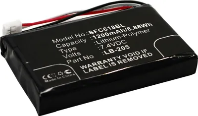 Produktbild von subtel 1x Akku für Zahlungsterminal / POS Kompatibel mit Safescan 6185, 131-0477 - (1200mAh, 7.4V)