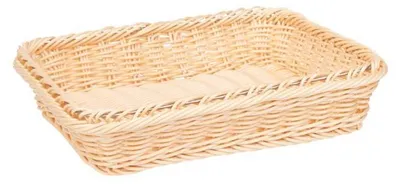 Produktbild von APS 40222 GN 1/2 Korb GN-LINE, Polypropylen, Edelstahldraht im Rand, 32,5 x 26,5 cm, Höhe 6,5 cm, hellbeige