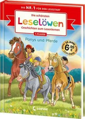 Obrázok produktu pre Die schönsten Leselöwen-Geschichten zum Lesenlernen - Ponys und Pferde