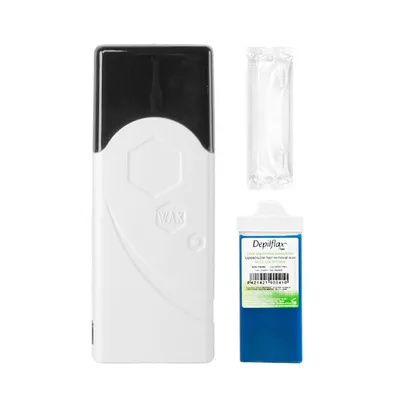 Imagen del producto de Kit de depilación iWax, modelo Single F-0, 40W, color blanco, incluye rodillo y tiras de depilación