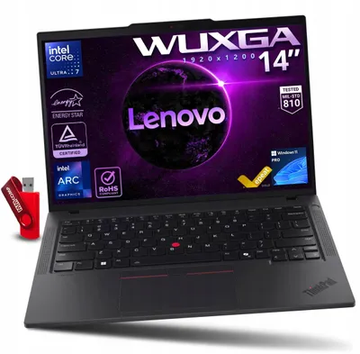 Produktbild von Laptop Lenovo ThinkPad T14 G6 Ultra 7 268V 32GB 256GB SSD WUXGA IPS MOBILNY