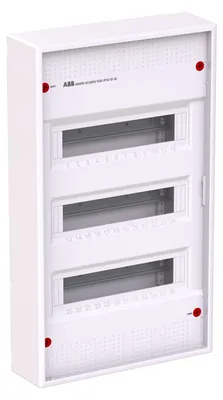 Obrázek produktu pro Rozvaděč ABB, povrchová montáž, 36 dělicích jednotek, 3 řady, bez dvířek, AK636N3, 1 ks.