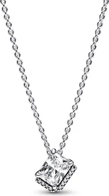 Produktbild von Pandora Rectangular Sparkling Halo Collier Necklace 392388C01-45