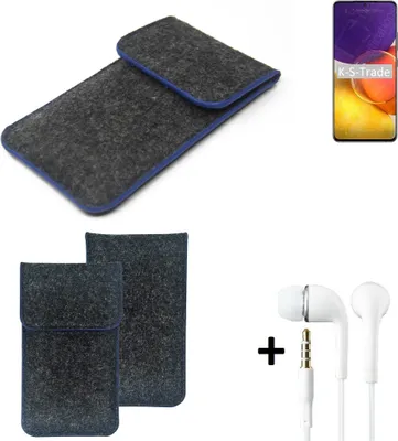 Produktbild von K-S-Trade Handy Schutz Hülle kompatibel mit Samsung Galaxy Quantum2 Schutzhülle Handyhülle Filztasche Pouch Tasche Case Sleeve Filzhülle