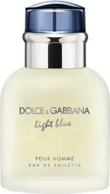 A product shot of a bottle of Dolce & Gabbana Light Blue Pour Homme Eau de Toilette.