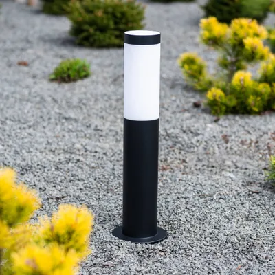 Produktbild von LUMILED Standleuchte Außen 45cm Pollerleuchte IP44 Edelstahl E27 Gartenleuchte Schwarz Stehleuchte Wegeleuchte Außenleuchte Stehlampe Außenstehleuchte