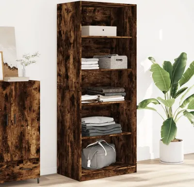 Produktbild von "2026 Promotion" Kleiderschrank Räuchereiche 80x50x200 cm Holzwerkstoffs - Kleiderschränke CC16517