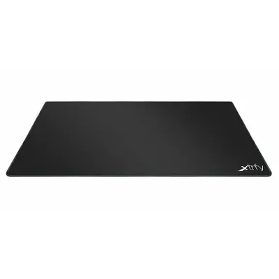 A black mousepad is shown on a white background.