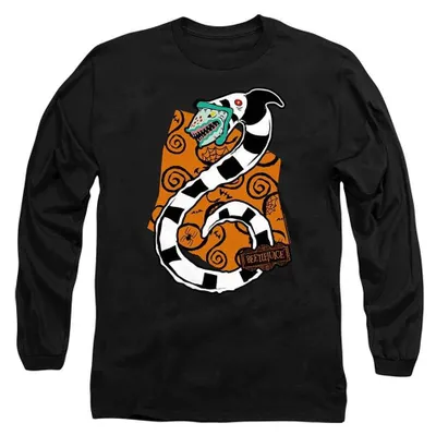 Produktbild von Beetlejuice - T-Shirt für Herren/Damen Uni, Langärmlig TV37138 (M) (Schwarz), KI-generiertes Bild