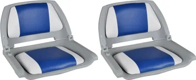 Image de Sièges de bateau lot de 2 Dossier pliable avec oreiller