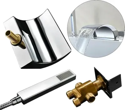 Immagine prodotto di Rubinetto per lavabo, stile contemporaneo, struttura in ottone resistente, argento