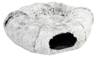 Produktbild von Duvo+ Katzentunnel und Donutbett Snug hellgrau