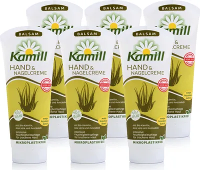 Produktbild von Kamill Hand & Nagelcreme Balsam 100ml - Handcreme Kamillenextrakt (6er Pack)