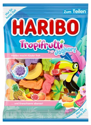 Obrázek produktu pro Haribo Tropifrutti typ jogurtu lahodná variace sáček 160g