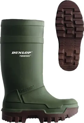 Produktbild von Dunlop STIEFEL-TH-PU Arbeitsstiefel „Purofort Thermo+ full safety“ S5 C662933 Gruen 44/45