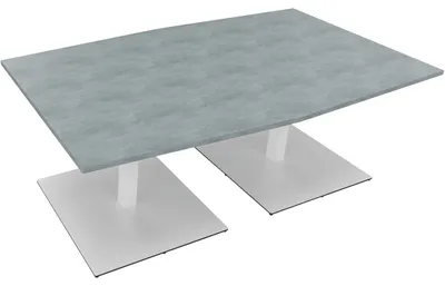 Produktbild von Bespr.ti. Tonneau Tellerfuß Quadrat B2000xT1000/1100xH720 ws/Beton