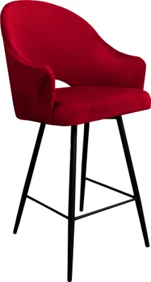 Zdjęcie produktu dla Krzesło barowe Velvet czarna podstawa MG31