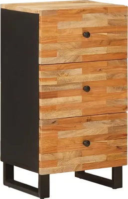 Image de Meuble d'appoint Marron 40 x 33 x 75 cm Bois de mangue massif
