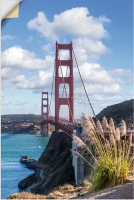 Produktbild von ARTland Wandbild, selbstklebend SAN FRANCISCO Golden Gate Bridge II Größe: 60x90 cm