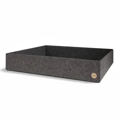 Produktbild von Aufbewahrungsbox CLEAN Filz 47 x 55 x 10 cm ohne Deckel in anthrazit meliert