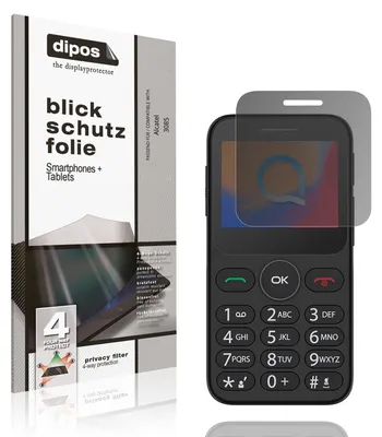 Produktbild von Blickschutzfolie für Alcatel 3085 matt Schutzfolie Folie Display Schutz dipos