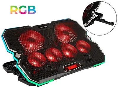 Obrázok produktu pre Chladiaca podložka Blow 6 Fan Vortex RGB s ventilátorom pre notebooky Jedna veľkosť