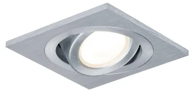 Immagine prodotto di Set di faretti da incasso Paulmann Premium, alluminio anodizzato, forma quadrata, orientabili, dimmerabili, tecnologia LED, 450 lumen, 3 x 4W, 500mA, alluminio