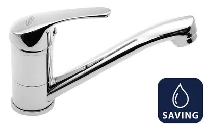 Produktbild von AQUALINE 35 Waschtischarmatur mit drehbarem Ablauf, WASSERSPAR-Kartusche, Chrom